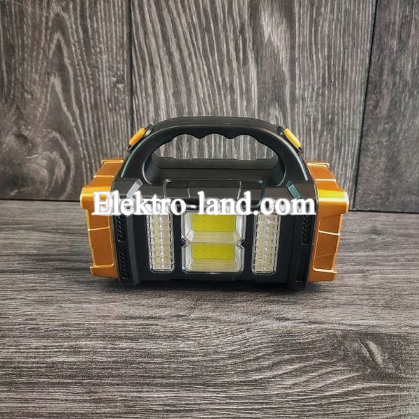 Ручний ліхтар на сонячній батареї 1500mAh Hurry Bolt HB-2678, 40LED / Переносний ліхтар з повербанком